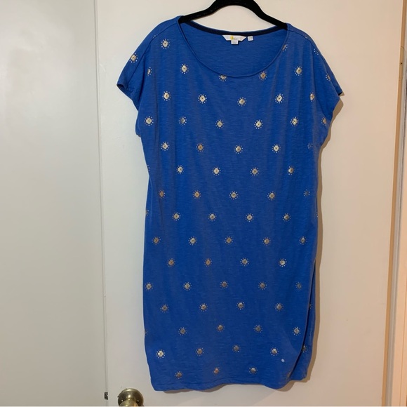 Boden Paulina Jersey Dress in Blue Size 10 - Picture 6 of 13